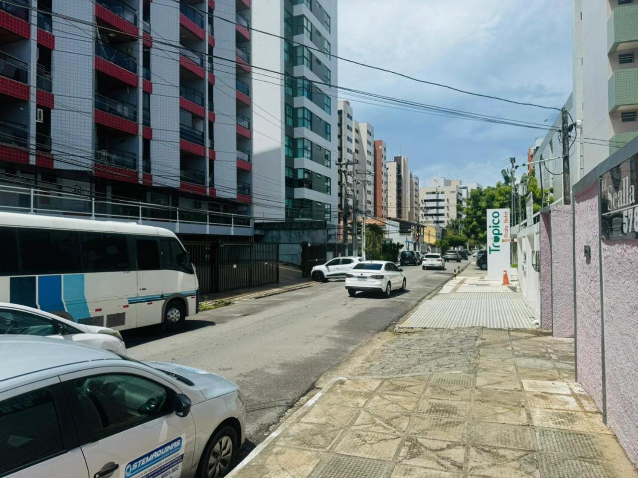 Praia De Ponta Verde Em Frente Ao Tropico Hotel Com Garagem, Wi-Fi, Lavadora - Apto703 Maceió Zewnętrze zdjęcie