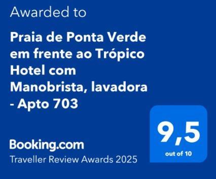 Praia De Ponta Verde Em Frente Ao Tropico Hotel Com Garagem, Wi-Fi, Lavadora - Apto703 Maceió Zewnętrze zdjęcie